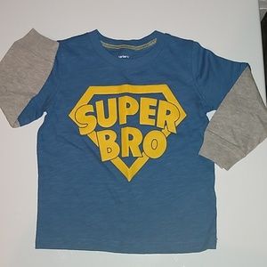 CARTER'S super bro long sleeve shirt 24 months